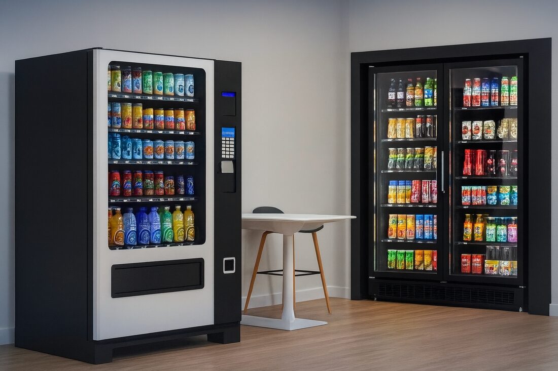 EYN Vending smart cooler with tap-to-pay checkout